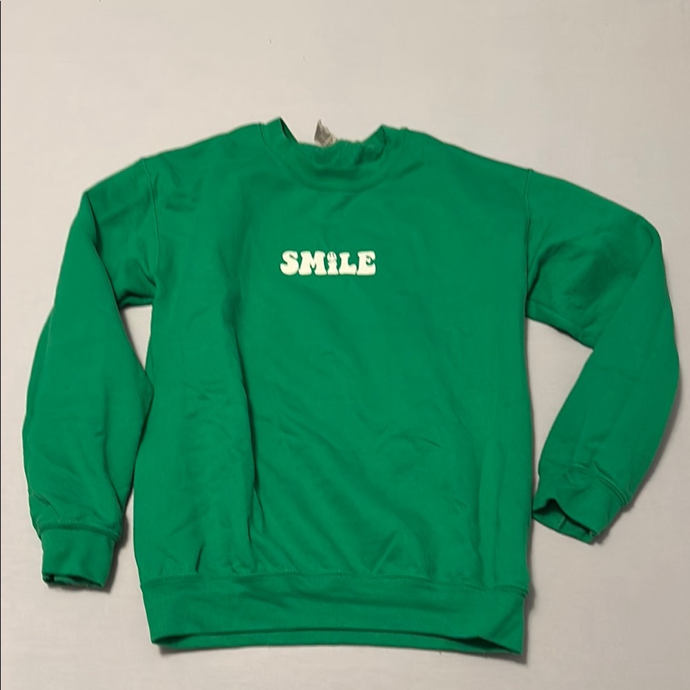 Green Smile Sweater